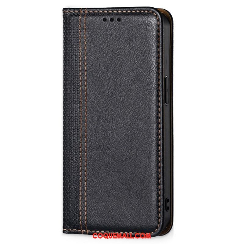 Flip Cover Sony Xperia 1 IV Simili Cuir Vintage