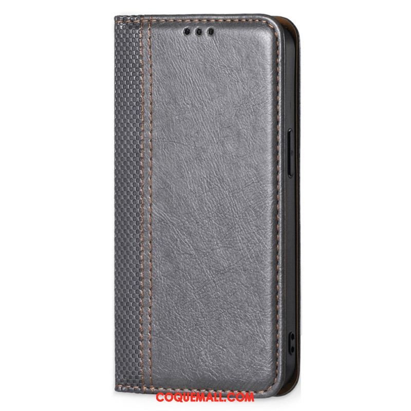 Flip Cover Sony Xperia 1 IV Simili Cuir Vintage