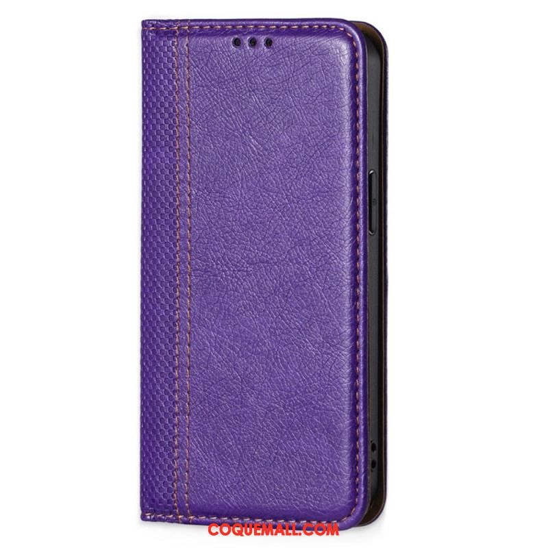 Flip Cover Sony Xperia 1 IV Simili Cuir Vintage