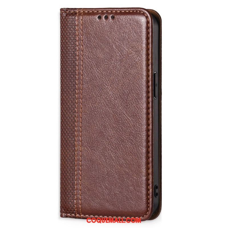 Flip Cover Sony Xperia 1 IV Simili Cuir Vintage