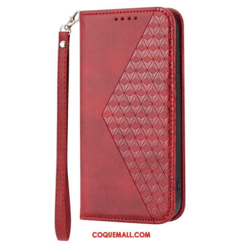 Flip Cover Sony Xperia 1 IV Style Cuir Motif 3D avec Lanière