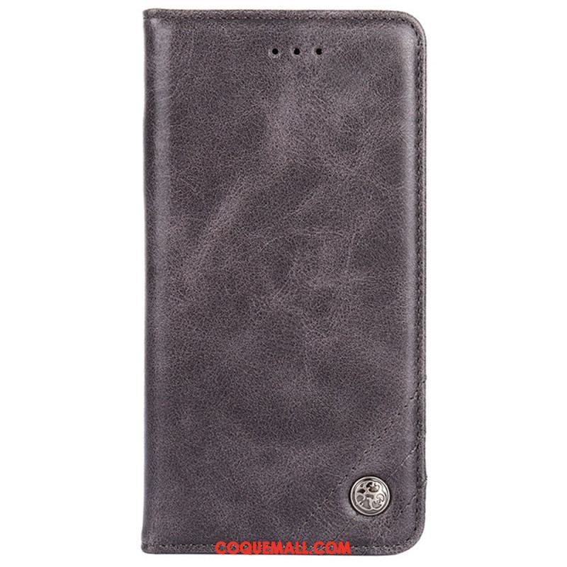 Flip Cover Sony Xperia 10 IV Simili Cuir Rivet Décoratif