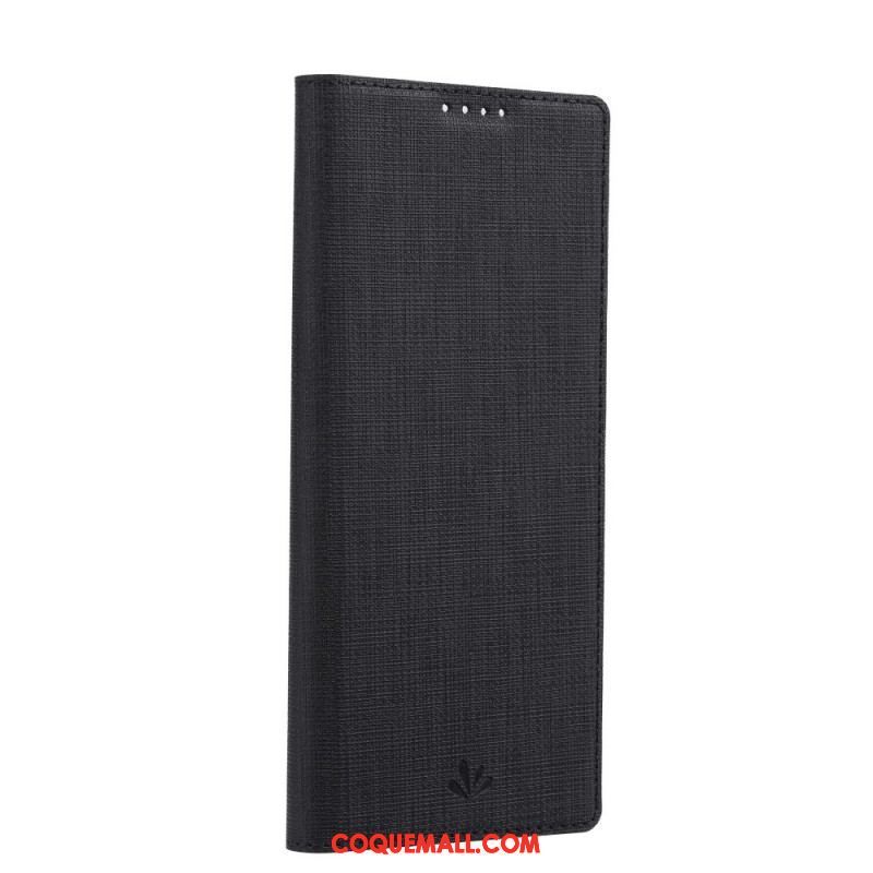 Flip Cover Sony Xperia 10 IV Texture Tissu VILI