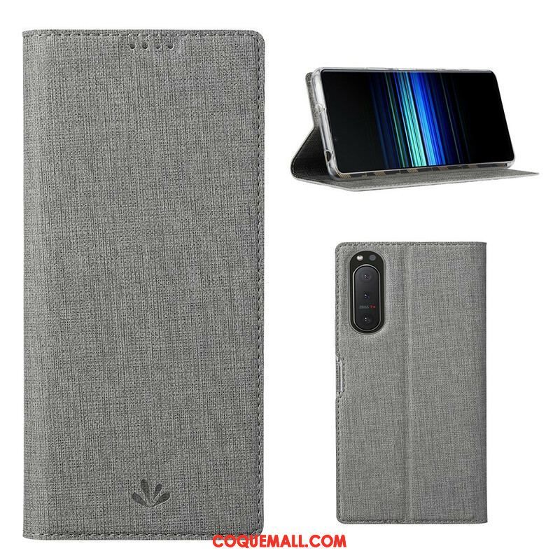 Flip Cover Sony Xperia 5 II Texturée VILI DMX