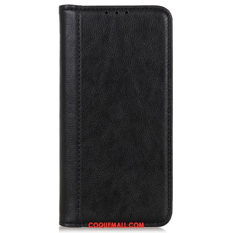 Flip Cover Sony Xperia 5 IV Cuir Fendu