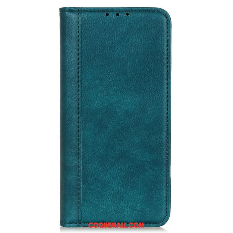 Flip Cover Sony Xperia 5 IV Cuir Fendu