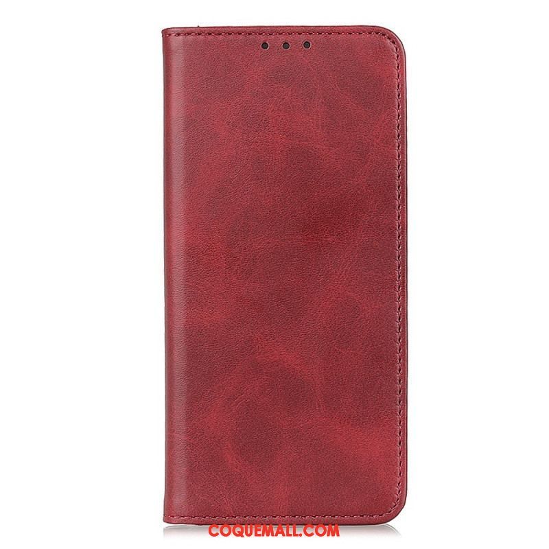 Flip Cover Sony Xperia 5 IV Cuir Fendu