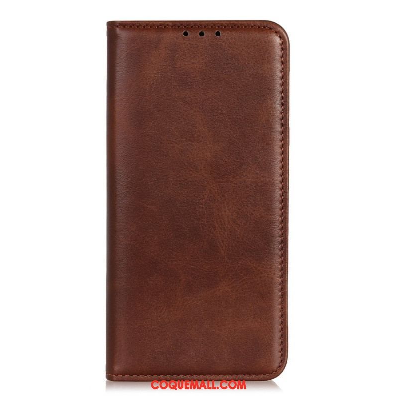 Flip Cover Sony Xperia 5 IV Cuir Fendu