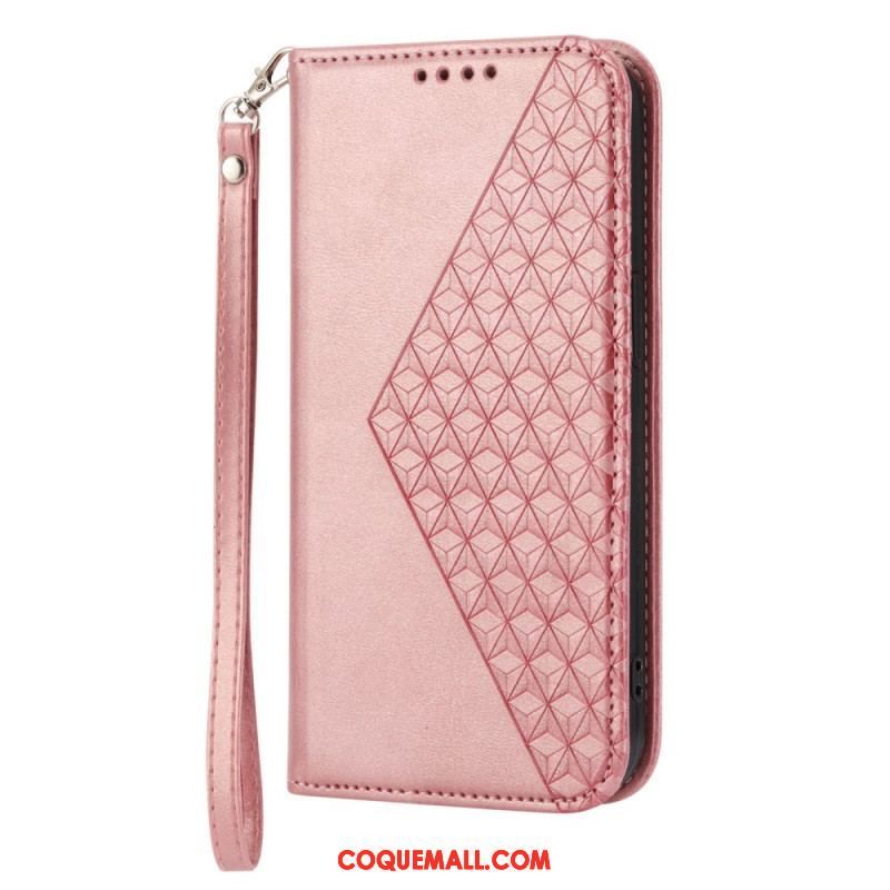 Flip Cover Sony Xperia 5 IV Style Cuir Motif 3D avec Lanière