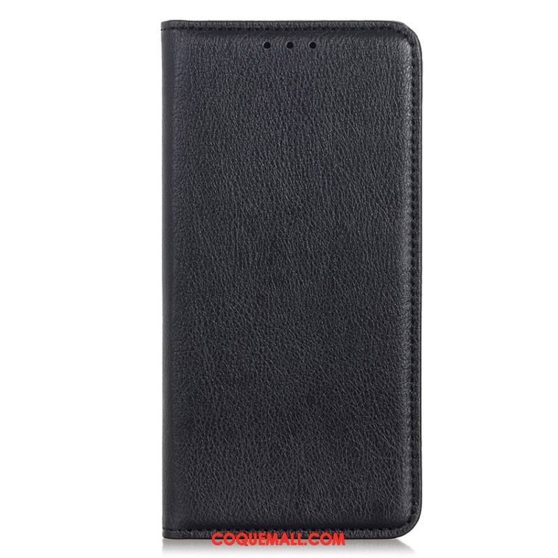 Flip Cover Sony Xperia Pro-I Cuir Litchi Fendu