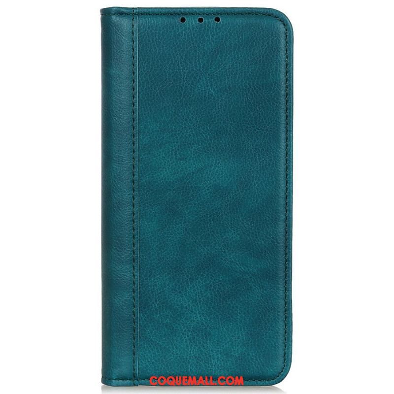 Flip Cover Sony Xperia Pro-I Cuir Litchi Fendu Élégance