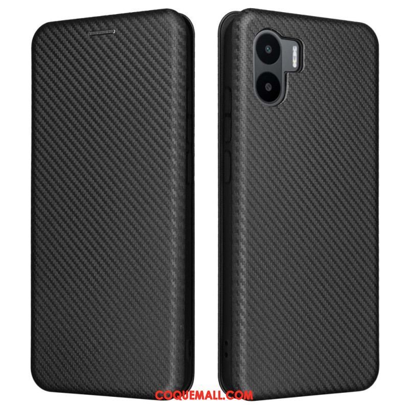 Flip Cover Xiaomi Redmi A1 Fibre Carbone