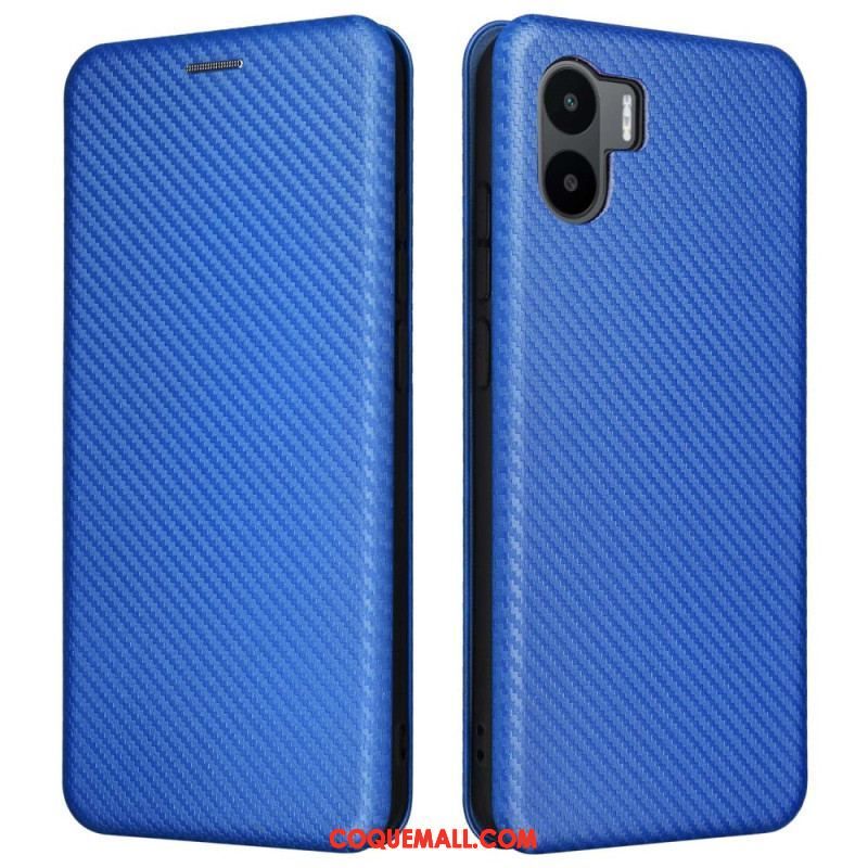 Flip Cover Xiaomi Redmi A1 Fibre Carbone