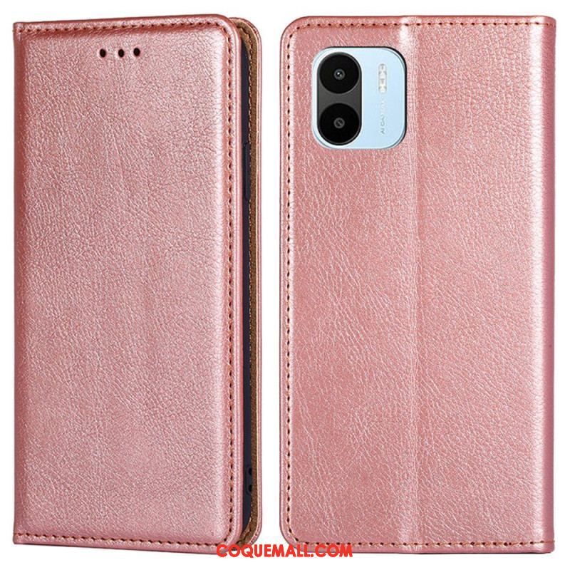 Flip Cover Xiaomi Redmi A1 Simili Cuir Coutures