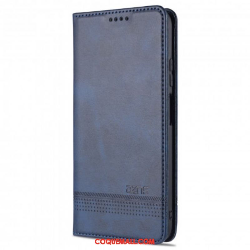 Flip Cover Xiaomi Redmi Note 10/10S/Poco M5s Style Cuir AZNS