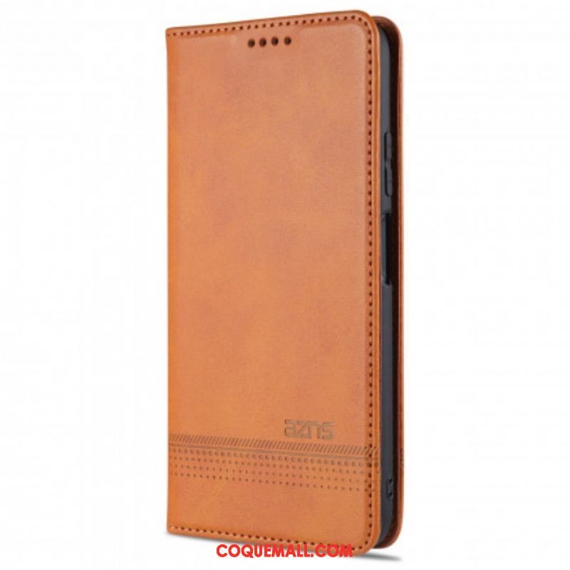 Flip Cover Xiaomi Redmi Note 10/10S/Poco M5s Style Cuir AZNS