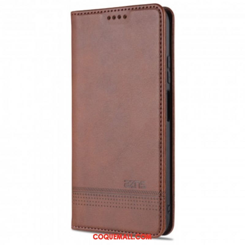 Flip Cover Xiaomi Redmi Note 10/10S/Poco M5s Style Cuir AZNS