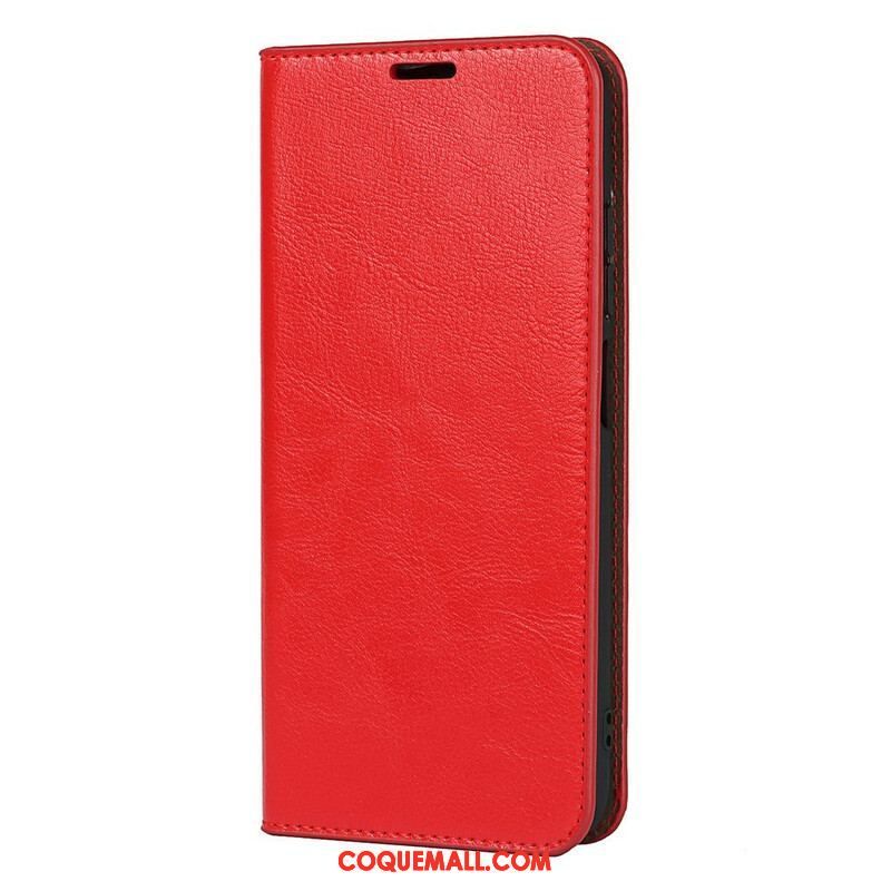 Flip Cover Xiaomi Redmi Note 10 5G / Poco M3 Pro 5G Cuir Véritable