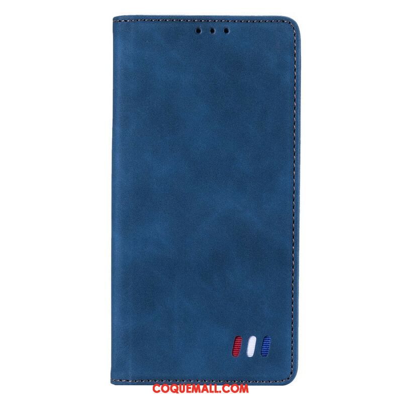 Flip Cover Xiaomi Redmi Note 10 5G / Poco M3 Pro 5G Style Cuir Tricolore