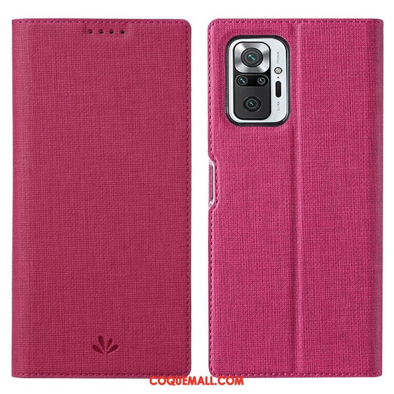 Flip Cover Xiaomi Redmi Note 10 Pro Texturée VILI DMX