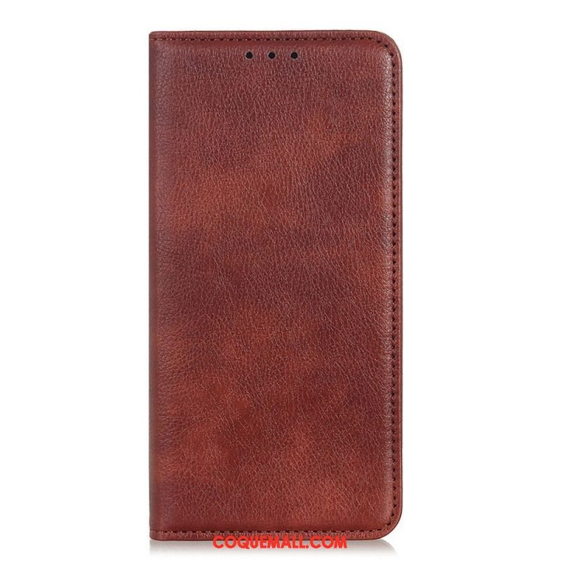 Flip Cover Xiaomi Redmi Note 11 / 11s  Cuir Litchi Fendu Texture