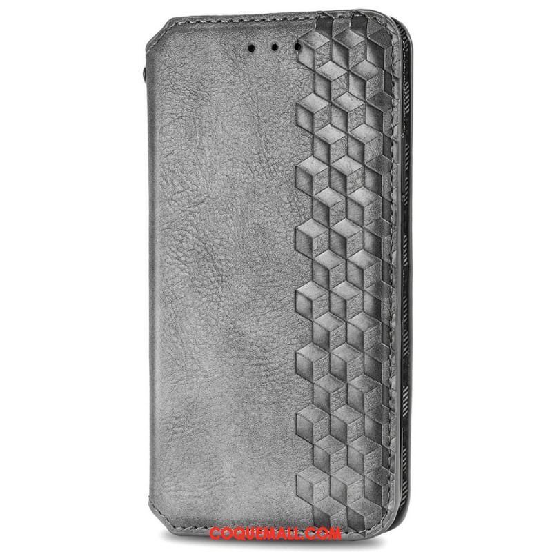 Flip Cover Xiaomi Redmi Note 11 / 11s Effet Cuir Texture Diamant