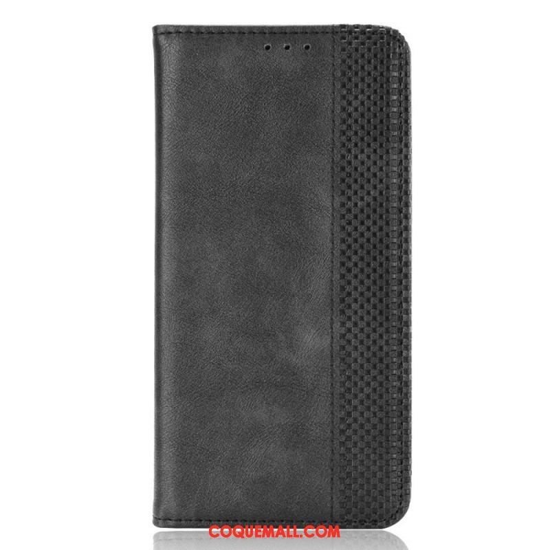 Flip Cover Xiaomi Redmi Note 11 / 11s Effet Cuir Vintage Stylisé
