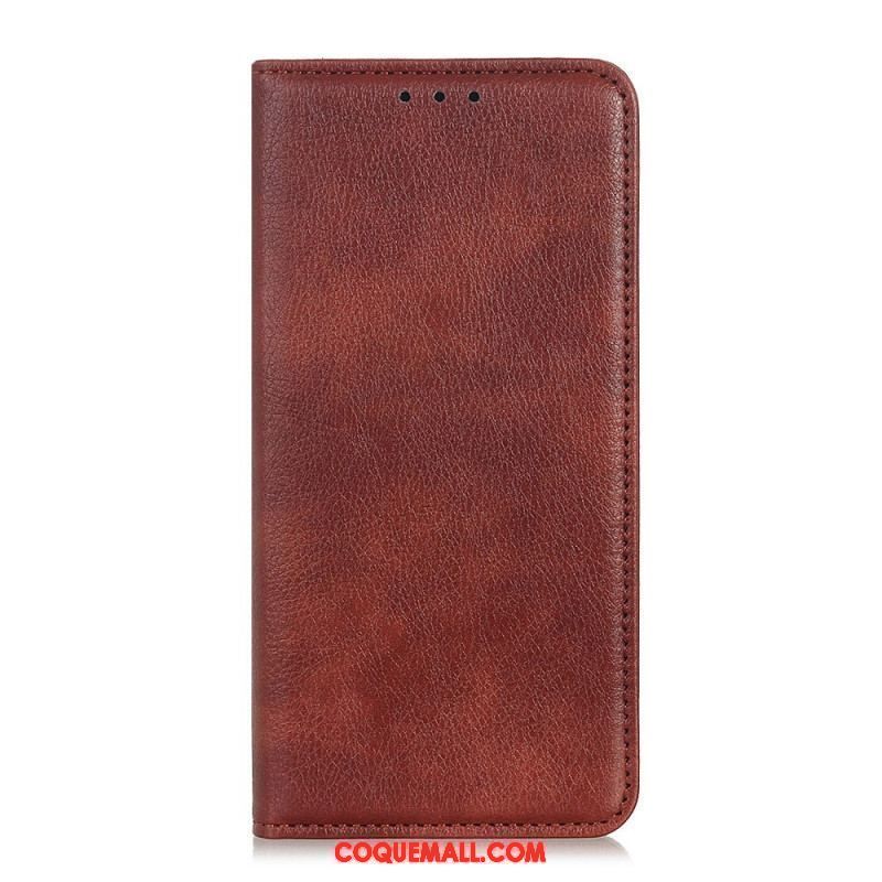 Flip Cover Xiaomi Redmi Note 11 Pro / Note 11 Pro 5G Cuir Fendu Litchi