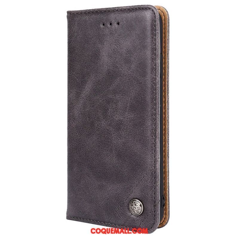 Flip Cover Xiaomi Redmi Note 11 Pro / Note 11 Pro 5G Style Cuir Rivet