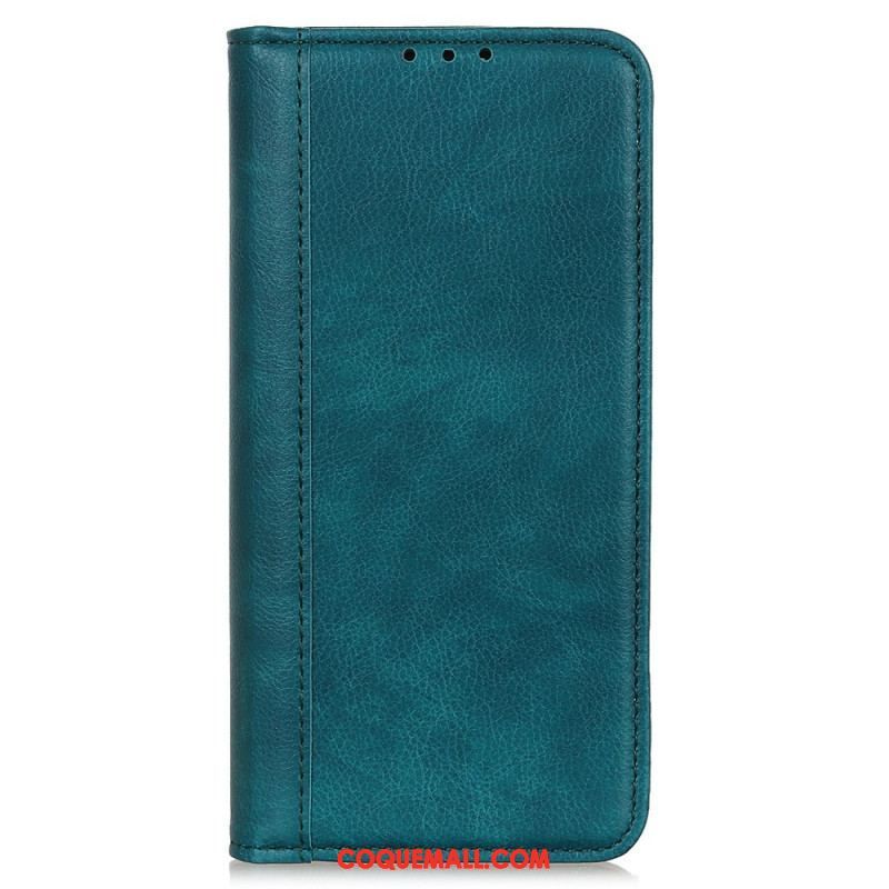 Flip Cover Xiaomi Redmi Note 12 4G Cuir Fendu Vintage