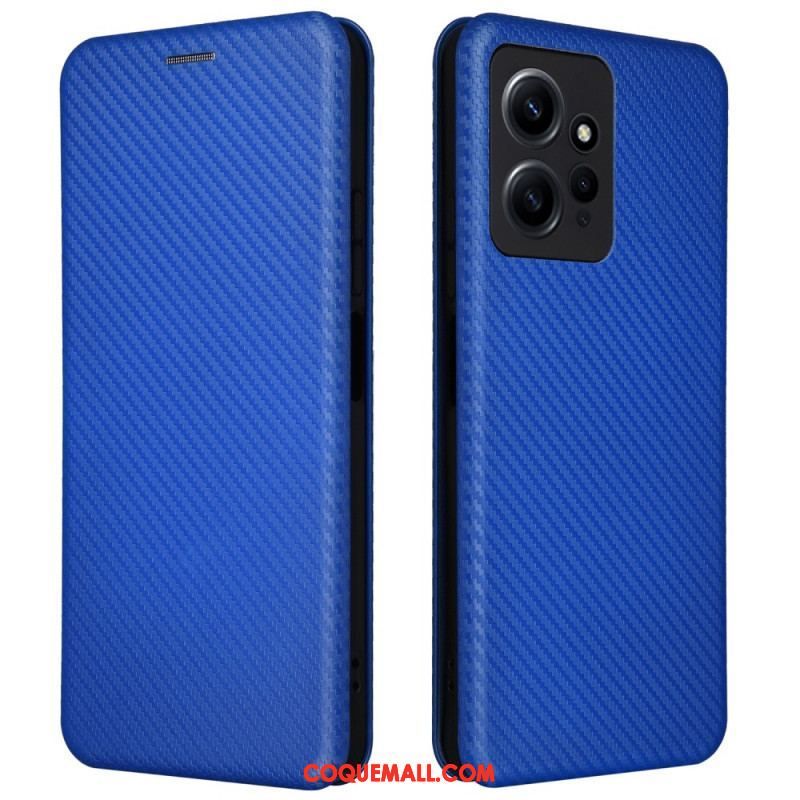 Flip Cover Xiaomi Redmi Note 12 4G Fibre Carbone