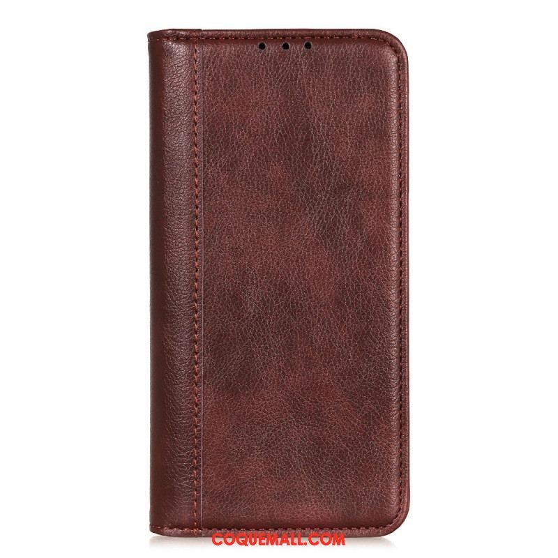 Flip Cover Xiaomi Redmi Note 12 Pro Plus Cuir Litchi Fendu