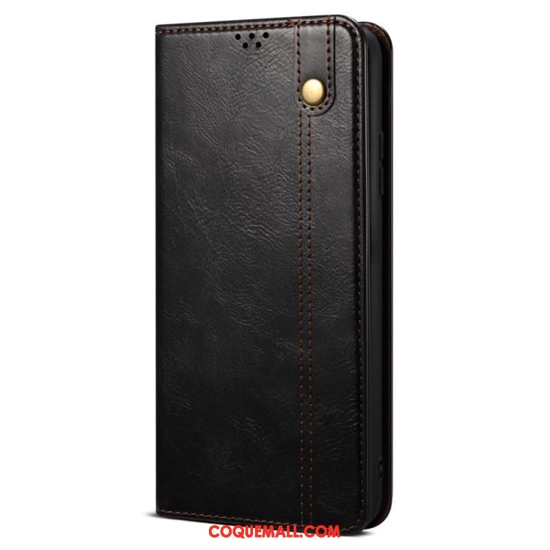 Flip Cover Xiaomi Redmi Note 12 Pro Plus Simili Cuir Ciré