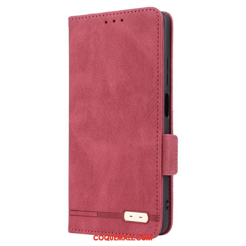 Flip Cover Xiaomi Redmi Note 12 Pro/Poco X5 Pro 5G Effet Cuir Stylé