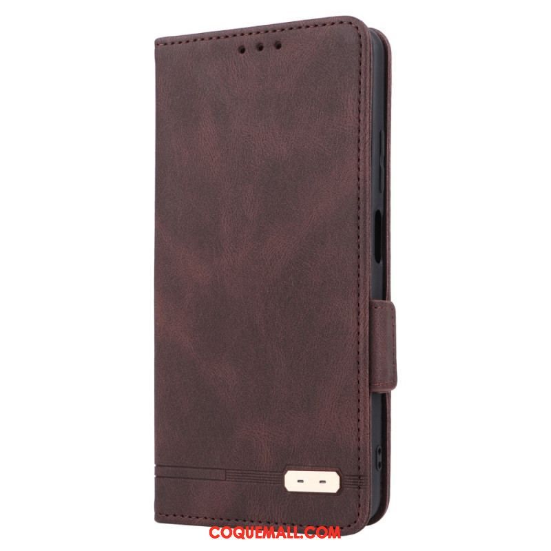 Flip Cover Xiaomi Redmi Note 12 Pro/Poco X5 Pro 5G Effet Cuir Stylé