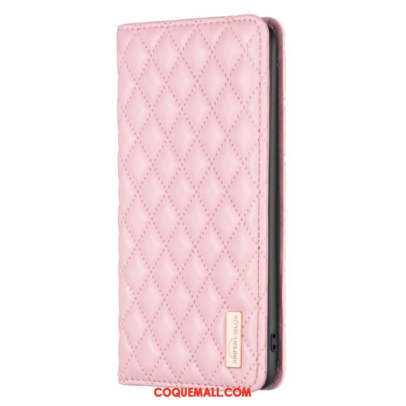 Flip Cover Xiaomi Redmi Note 12 Pro/Poco X5 Pro 5G Matelassée BINFEN COLOR