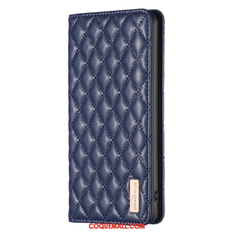 Flip Cover Xiaomi Redmi Note 12 Pro/Poco X5 Pro 5G Matelassée BINFEN COLOR