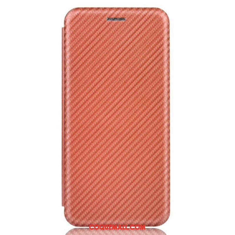 Flip Cover iPhone 13 Mini Fibre Carbone