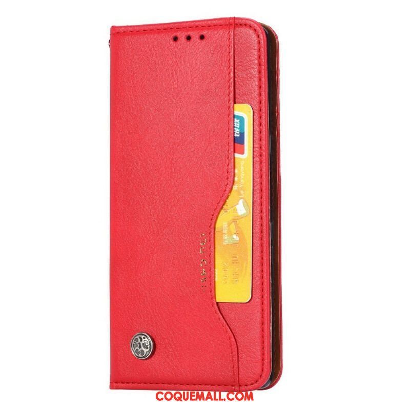 Flip Cover iPhone 13 Pro Simili Cuir Porte-Cartes