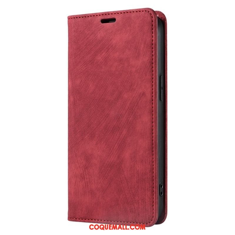 Flip Cover iPhone 14 Plus Simili Cuir Coloré