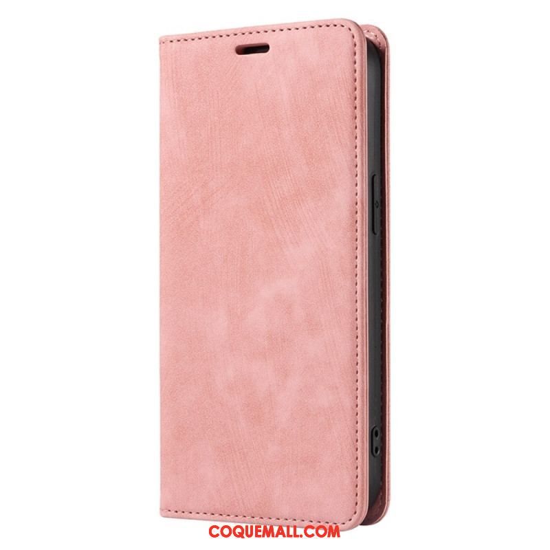 Flip Cover iPhone 14 Plus Simili Cuir Coloré