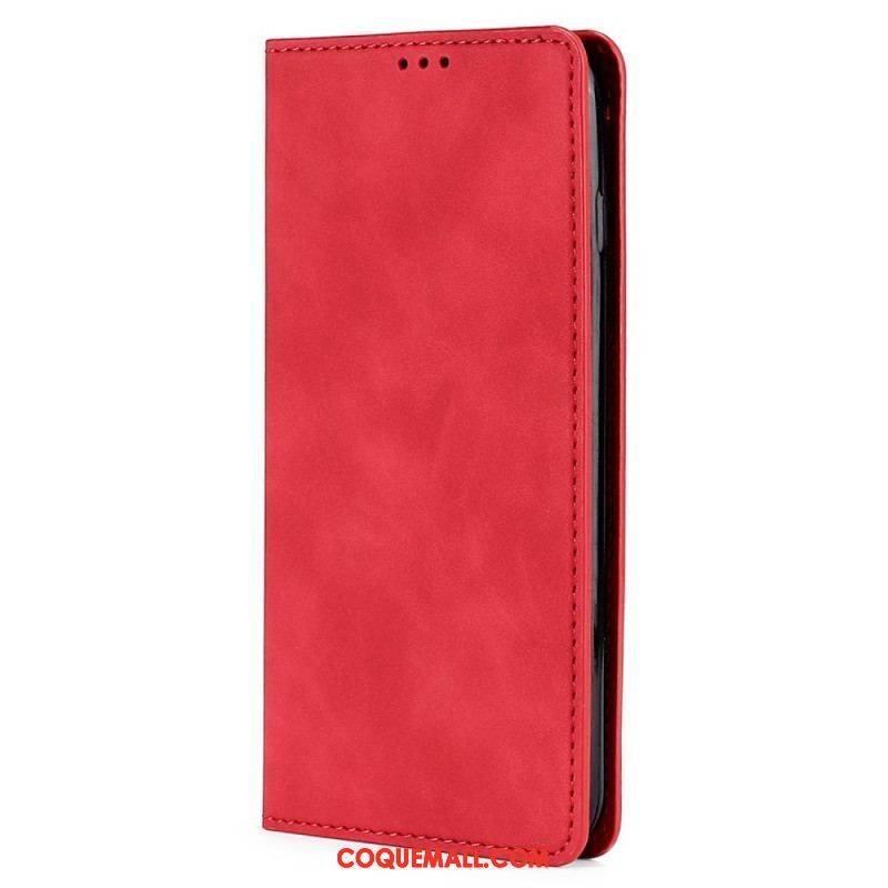 Flip Cover iPhone 14 Plus Simili Cuir Élégance