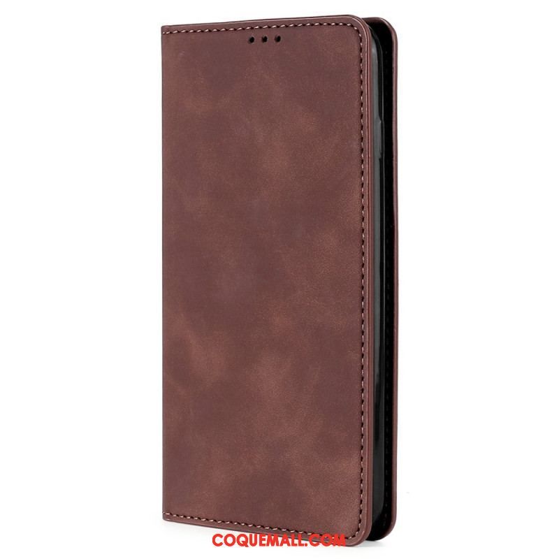 Flip Cover iPhone 14 Plus Simili Cuir Élégance