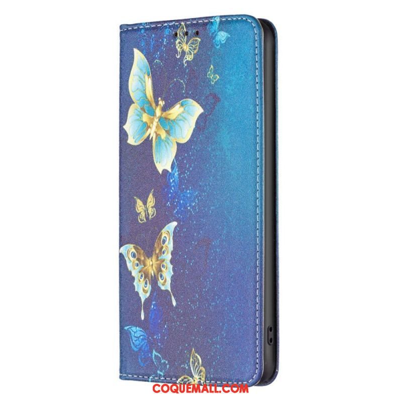Flip Cover iPhone 14 Pro Papillons