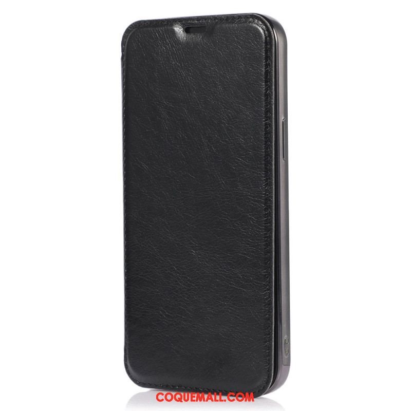 Flip Cover iPhone 14 Pro Simili Cuir Porte-Carte