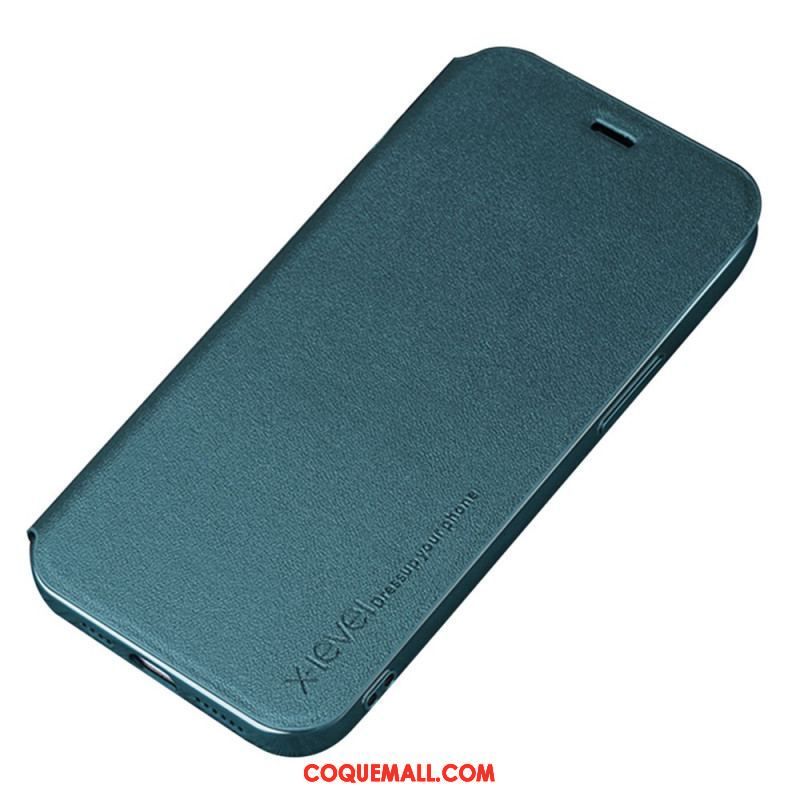 Flip Cover iPhone 14 Simili Cui X-Level