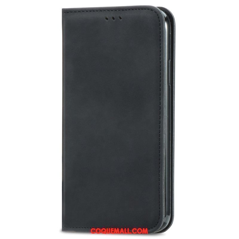 Flip Cover iPhone 15 Plus Simili Cuir Douceur