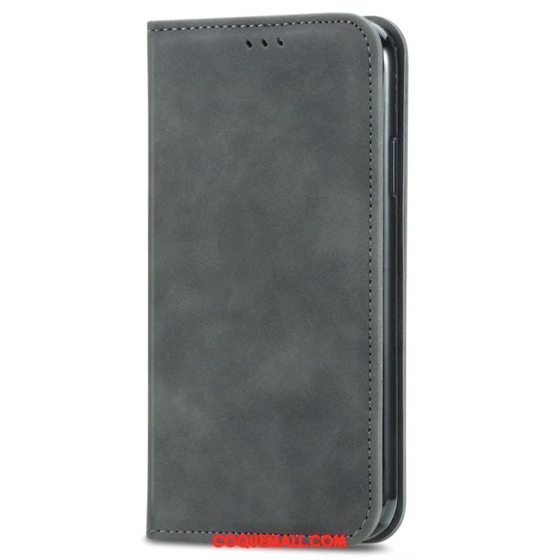 Flip Cover iPhone 15 Plus Simili Cuir Douceur