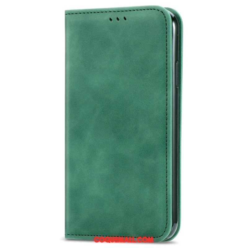 Flip Cover iPhone 15 Plus Simili Cuir Douceur