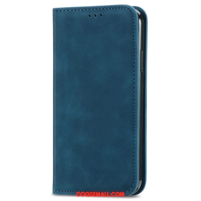 Flip Cover iPhone 15 Plus Simili Cuir Douceur